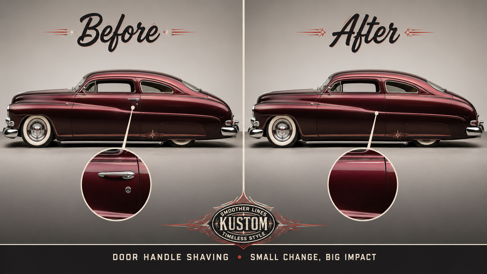door handle shaving