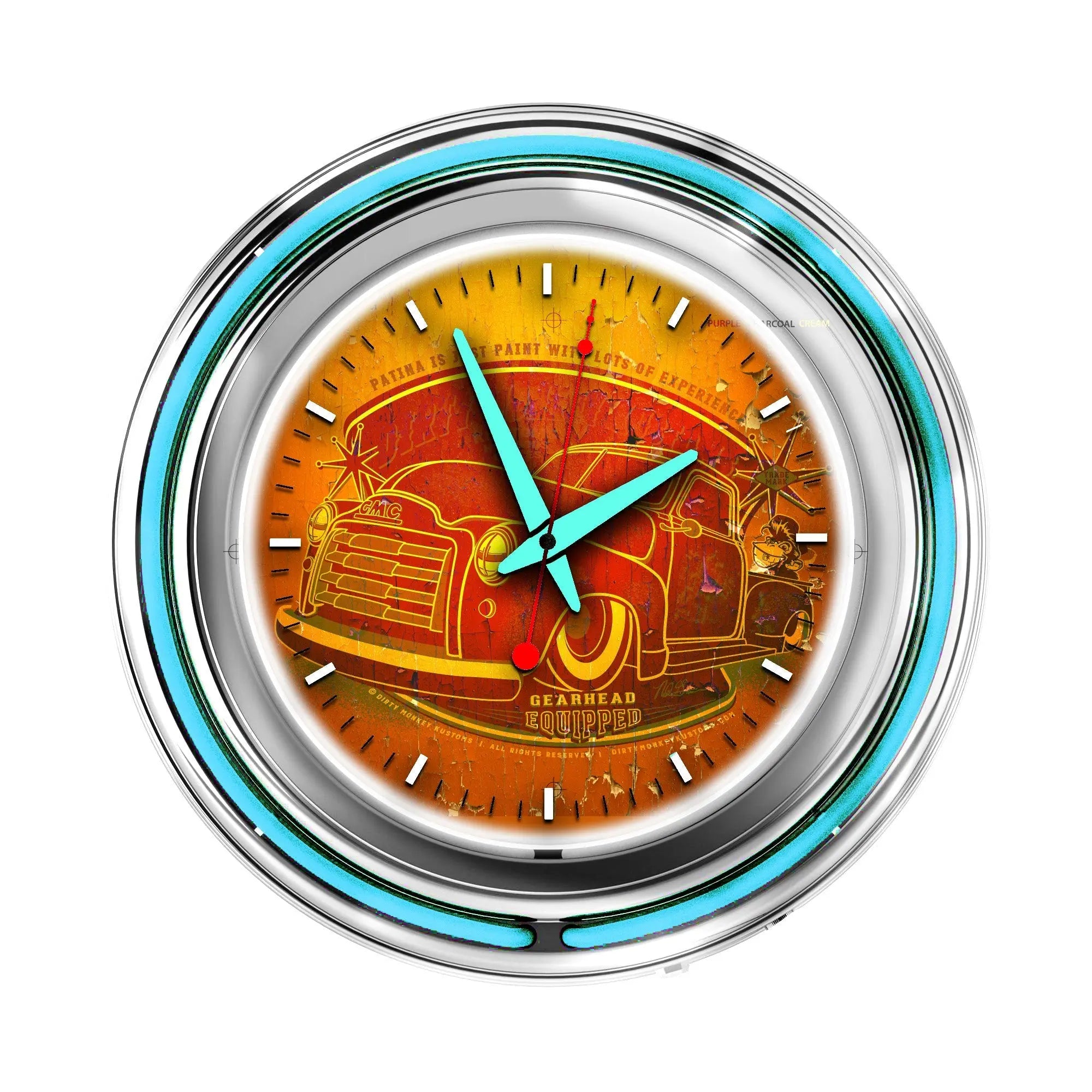 Dirty Monkey Neon Retro Clocks