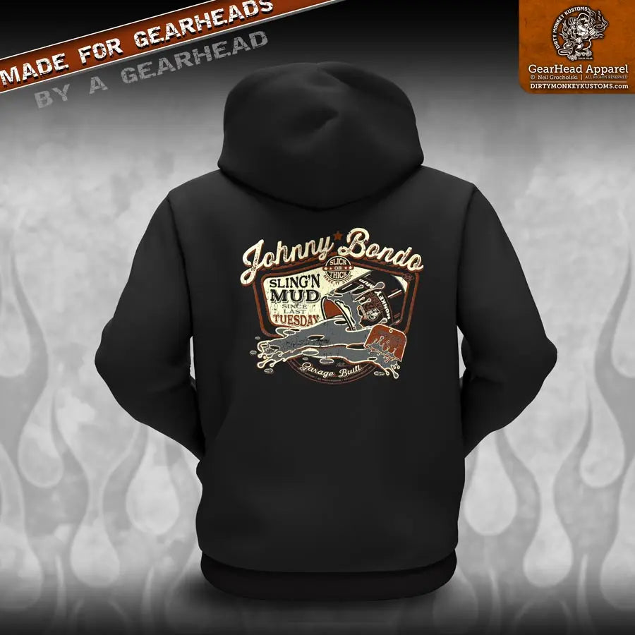 Men's Hoodies - Hot Rod, GearHead, Biker, Rockabilly Designs | Dirty Monkey Kustoms USA GearHead Apparel