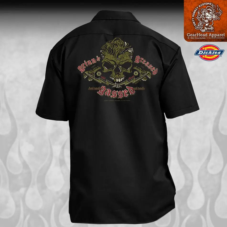 Kustom Vintage Work Shirts & Mechanic Shirts | Dirty Monkey Kustoms USA GearHead Apparel