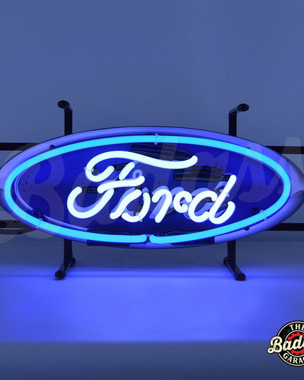 Ford Oval Logo Junior Neon Sign With Backing image 0
