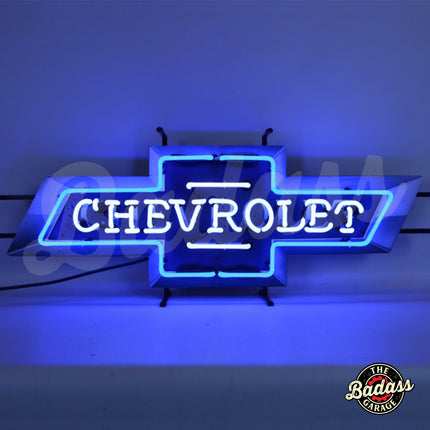 Chevrolet Bowtie Neon Sign With Backing image 0