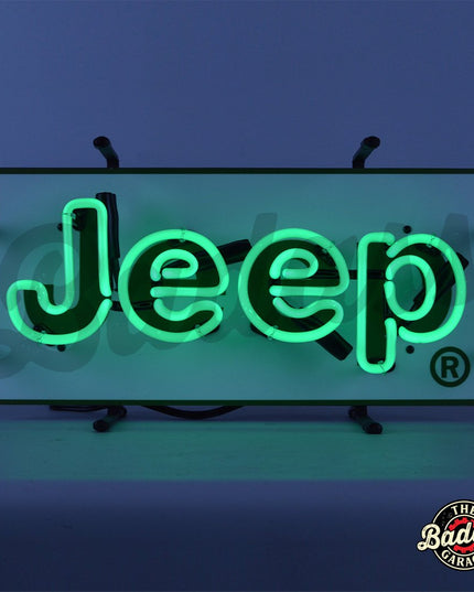 Jeep Green Junior Neon Sign With Backing image 0