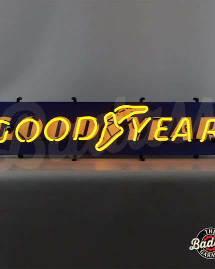 Goodyear Junior Neon Sign With Backing image 0