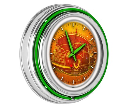 1951 GMC Neon Lit Retro Wall Clock