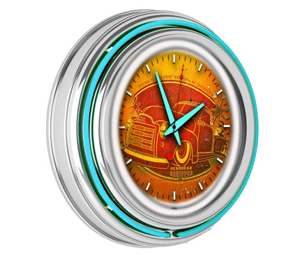 1951 GMC Neon Lit Retro Wall Clock