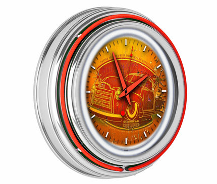 1951 GMC Neon Lit Retro Wall Clock