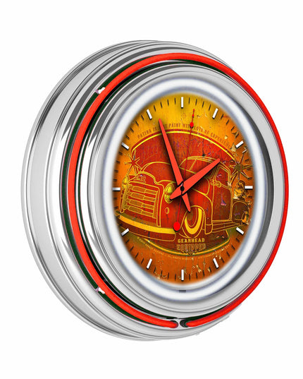 1951 GMC Neon Lit Retro Wall Clock