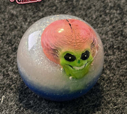 Cannon Ball - Alien Head Metal Flake Shifter Knob - 01
