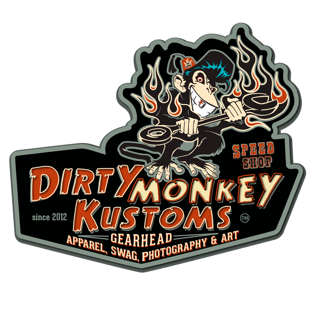 特大ネオンサイン - Dirty Monkey Kustoms GearHead Apparel