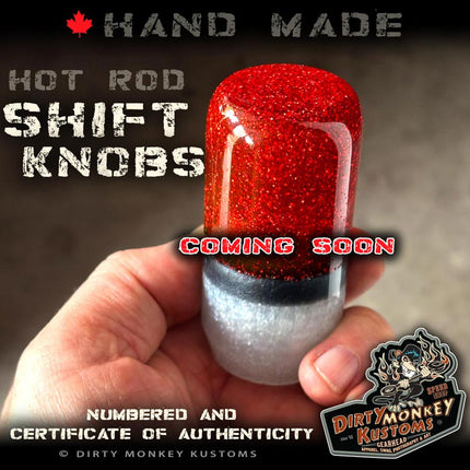 Slim Jim - Red Metal Flake Shifter Knob - 01