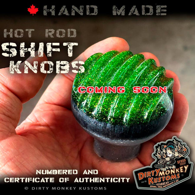 'Groovy' Retro Metal Flake Shifter Knob 04