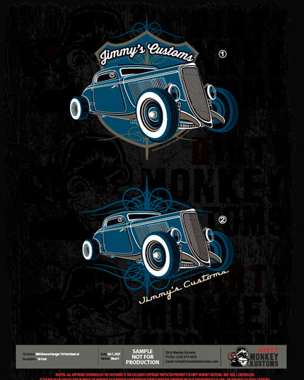 ライセンス可能な1934年フォードのイラスト