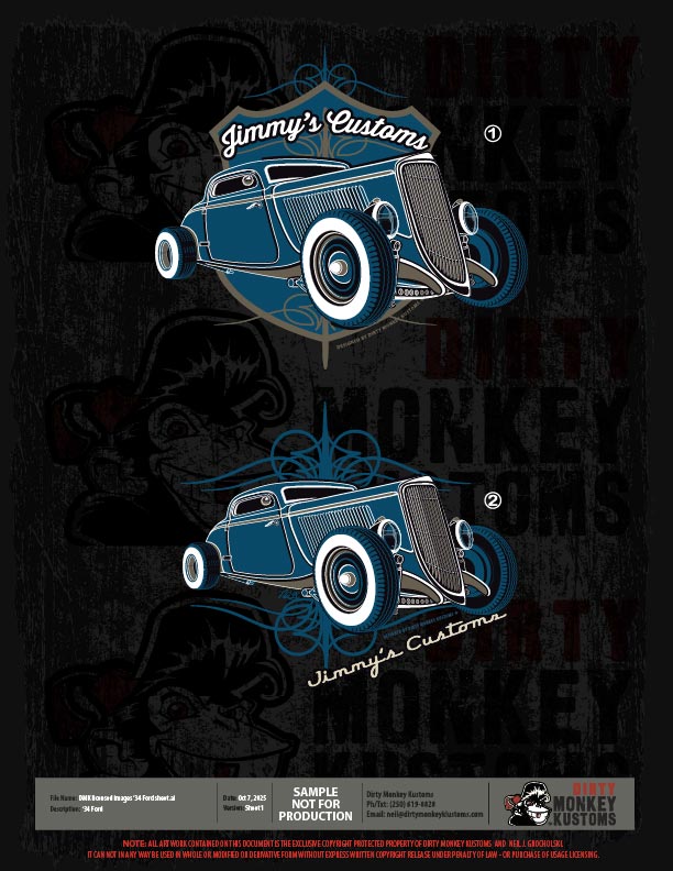 ライセンス可能な1934年フォードのイラスト