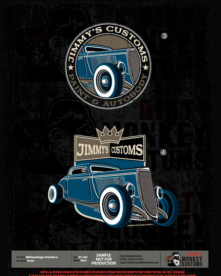 ライセンス可能な1934年フォードのイラスト