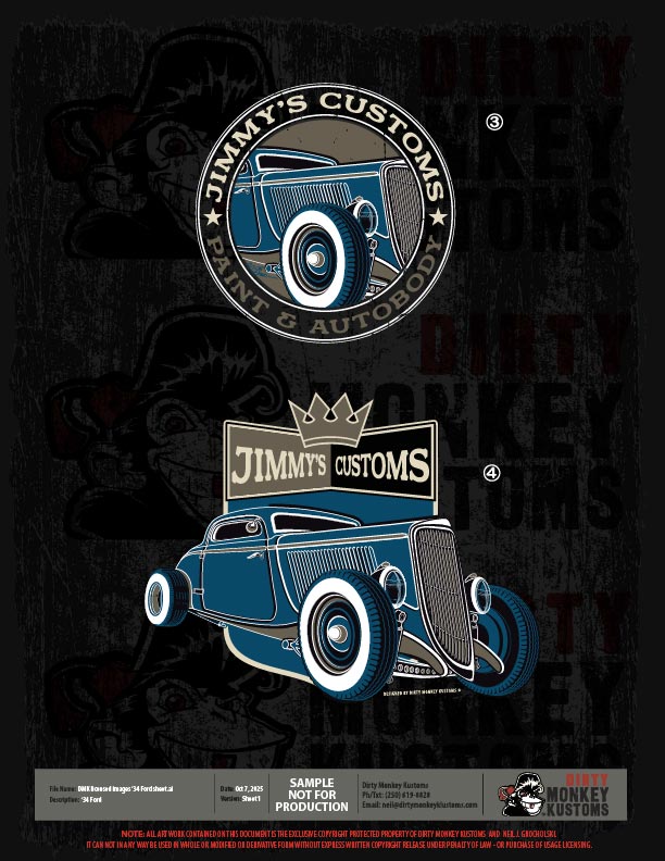 ライセンス可能な1934年フォードのイラスト