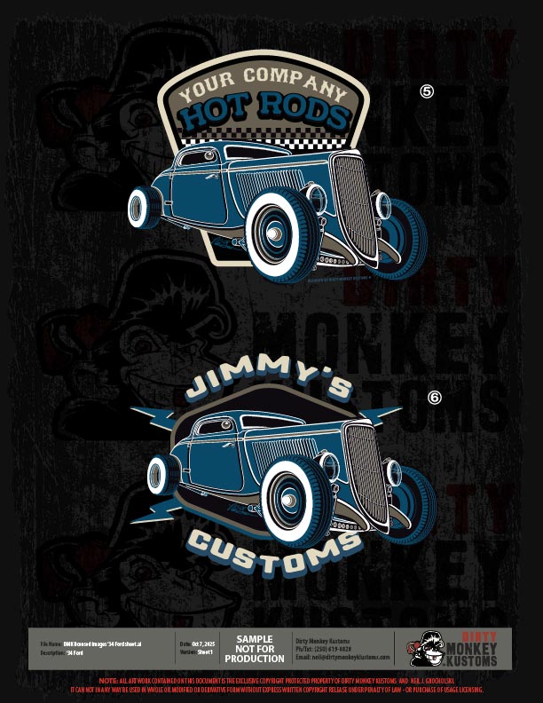 ライセンス可能な1934年フォードのイラスト