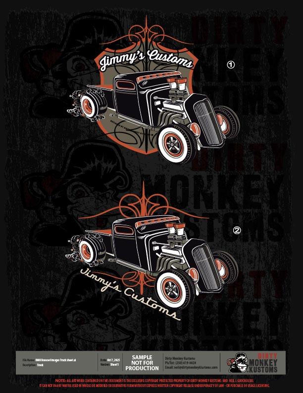 ライセンス可能な1934年式フォードトラックのイラスト