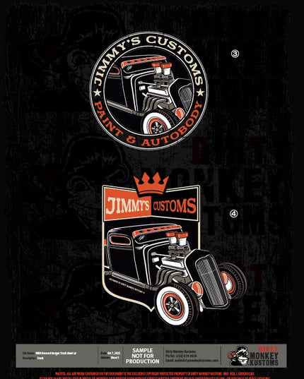 ライセンス可能な1934年式フォードトラックのイラスト