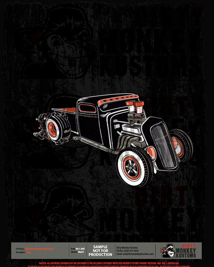 ライセンス可能な1934年式フォードトラックのイラスト