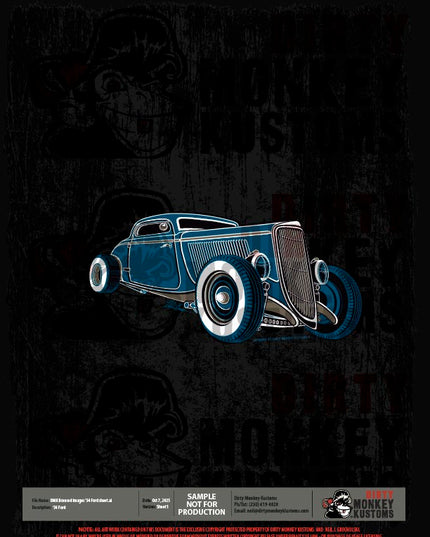 ライセンス可能な1934年フォードのイラスト