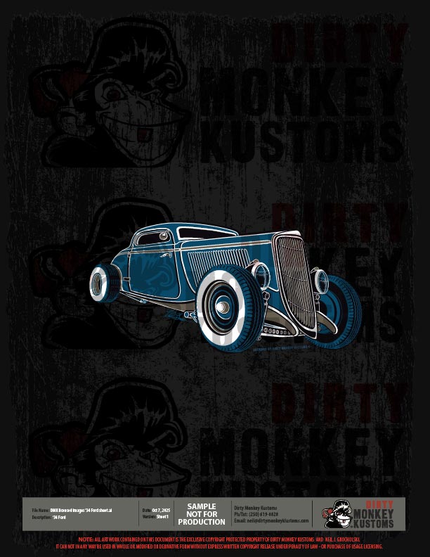 ライセンス可能な1934年フォードのイラスト