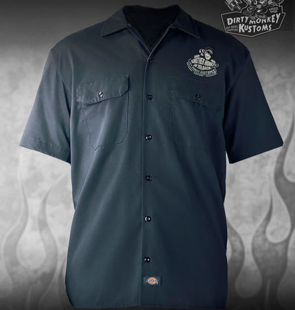 Crossed Pistons - Limited Edition (Air Force Blue / White) Mechanic Shirt