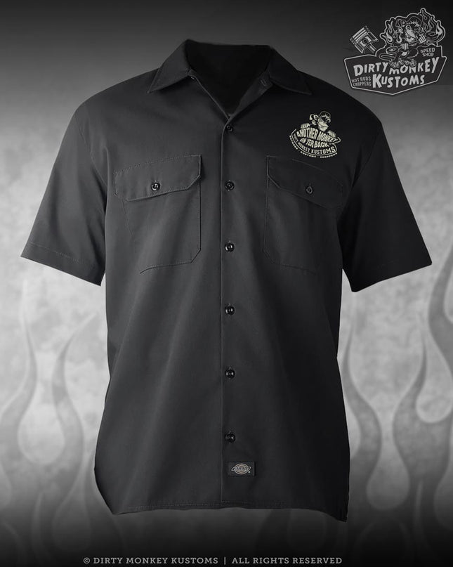 But Did You Die  Mechanic Shirt (Red & Black)