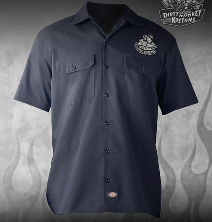 Eleanor Mustang  Mechanic Shirt (Air Force Blue)