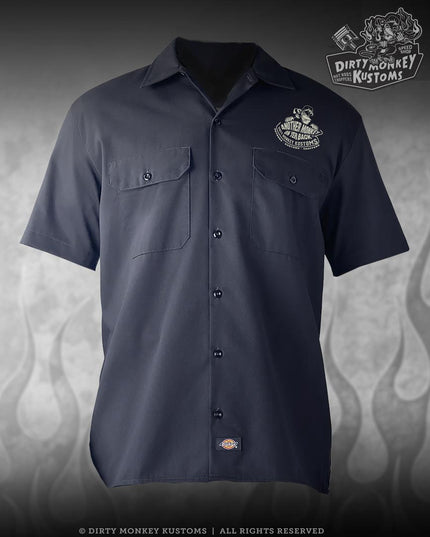 But Did You Dye - Eyeball Biker Mechanic Workshirt