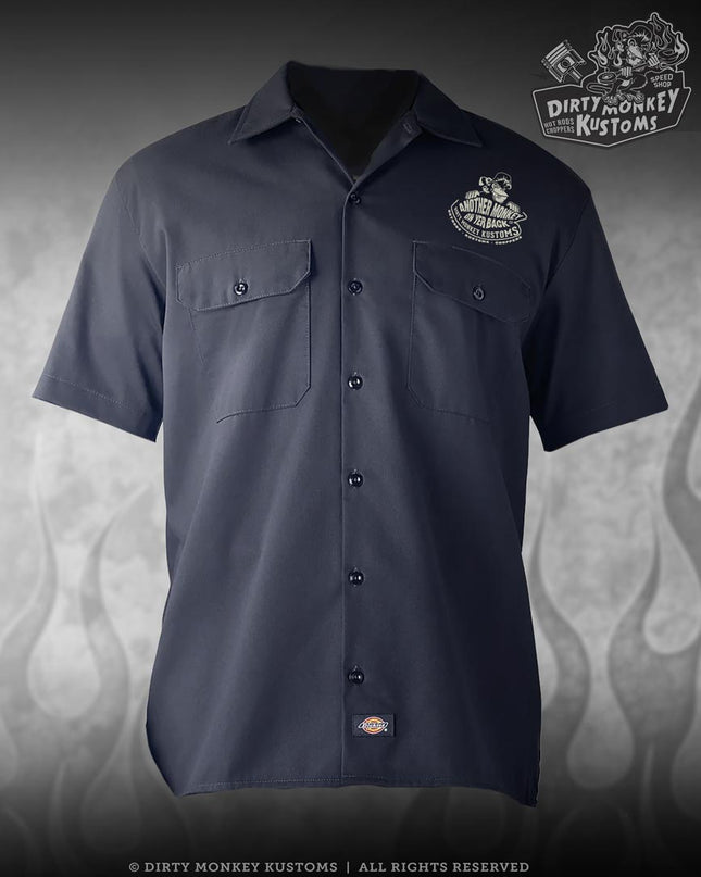 But Did You Dye - Eyeball Biker Mechanic Workshirt