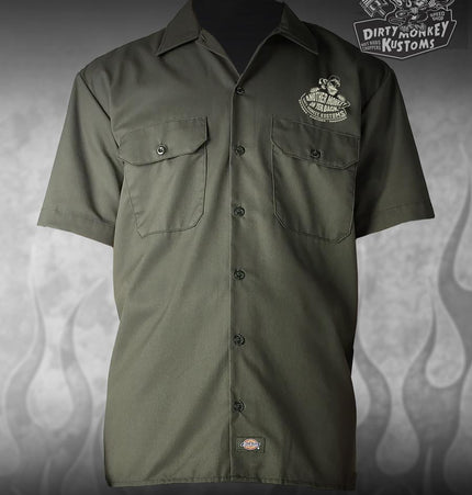 Eleanor Mustang  Mechanic Shirt (Olive Green)