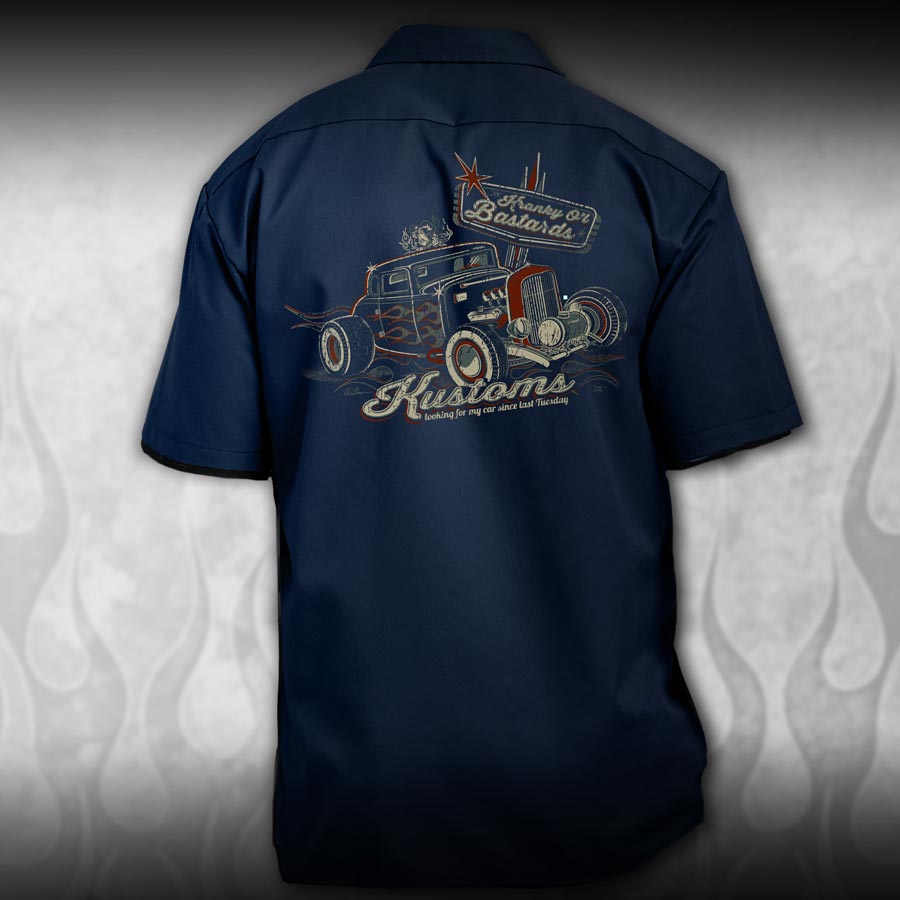 Ol' Skool Mechanic Work Shirts