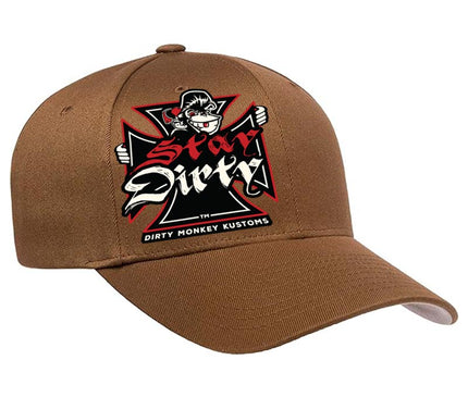 Shit Show Cycles Biker Hat - Coyote Brown FlexFit
