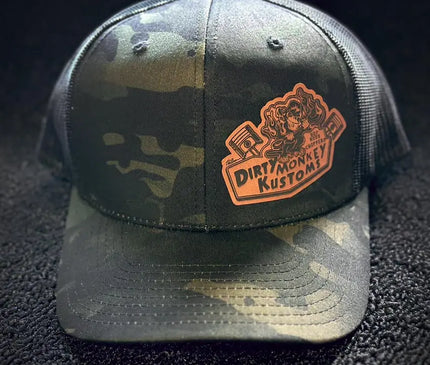 Dirty Monkey Kustoms Speed Shop - Camo Hat