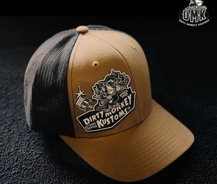 Dirty Monkey Kustoms Speed Shop - Caramel Classic Hat