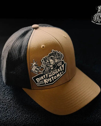 Dirty Monkey Kustoms Speed Shop - Caramel Classic Hat