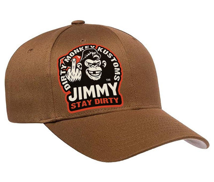 Jimmy the Dirty Monkey Hat - Coyote Brown FlexFit