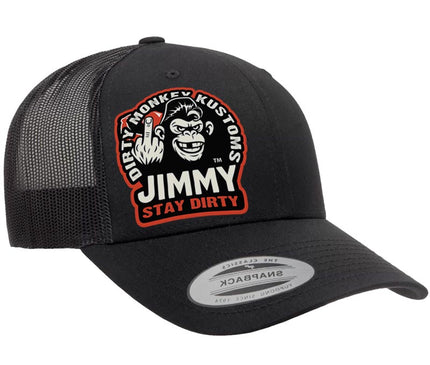 Jimmy The Dirty Monkey Hat - in Black
