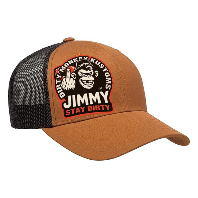 Jimmy The Dirty Monkey Hat - in Caramel/Black