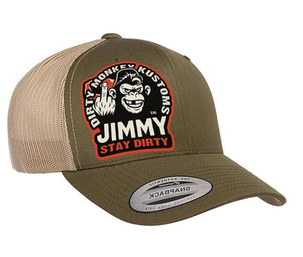 Jimmy The Dirty Monkey Hat - in Moss/Khaki