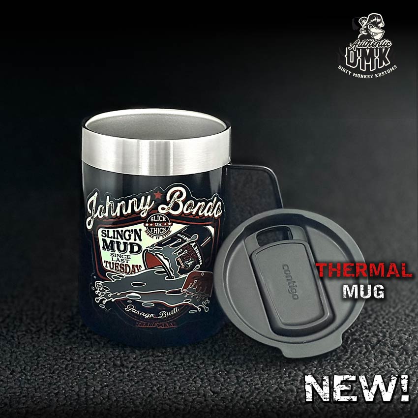 Taza térmica de Johnny Bondo (14 oz)