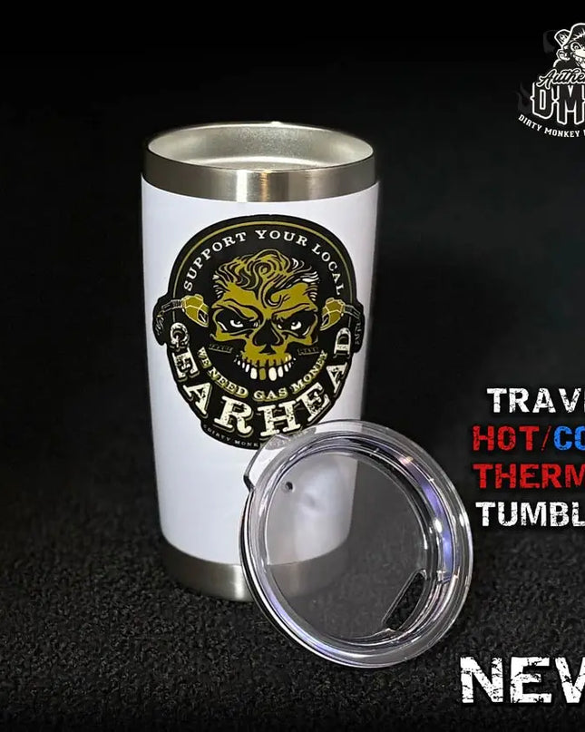 Support A GearHead - Travel Tumbler