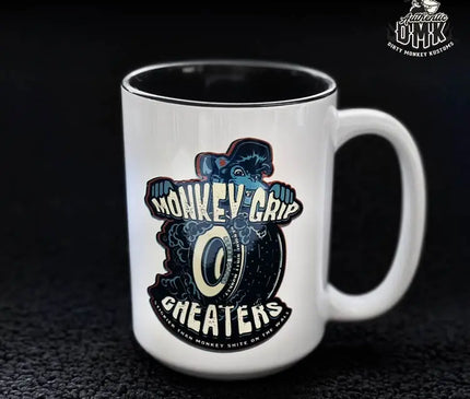 Monkey Grip Cheater Slicks - coffee mug