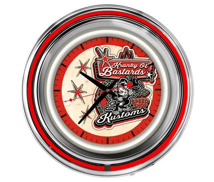 Kranky Old Bastards Neon Retro Wall Clock