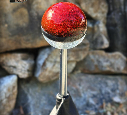 Cannon Ball - Red Metal Flake Shifter Knob - 01