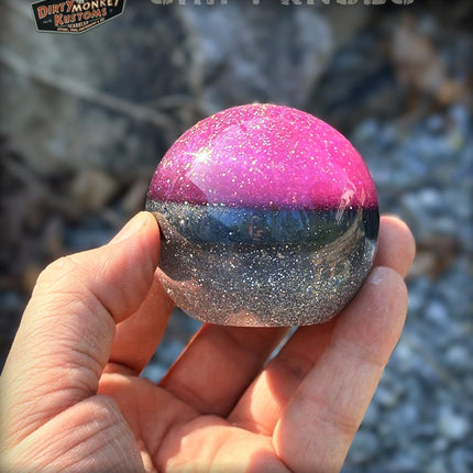 Cannon Ball - Pink Metal Flake Shifter Knob - 02