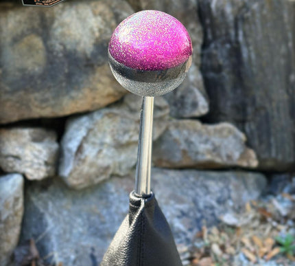 Cannon Ball - Pink Metal Flake Shifter Knob - 02