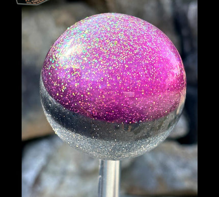 Cannon Ball - Pink Metal Flake Shifter Knob - 02