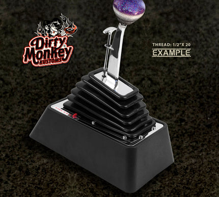 '8 Sided Problem' - Purple Metal Flake Shifter Knob - 5